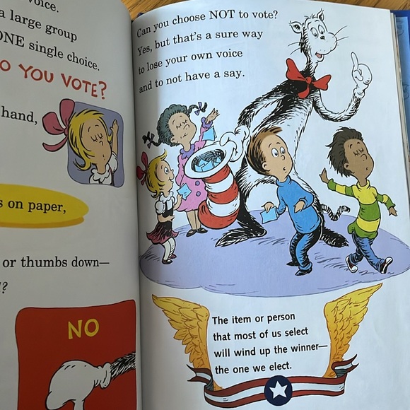 One Vote, Two Votes, I Vote, You Vote Dr. Seuss Book - Picture 4 of 7
